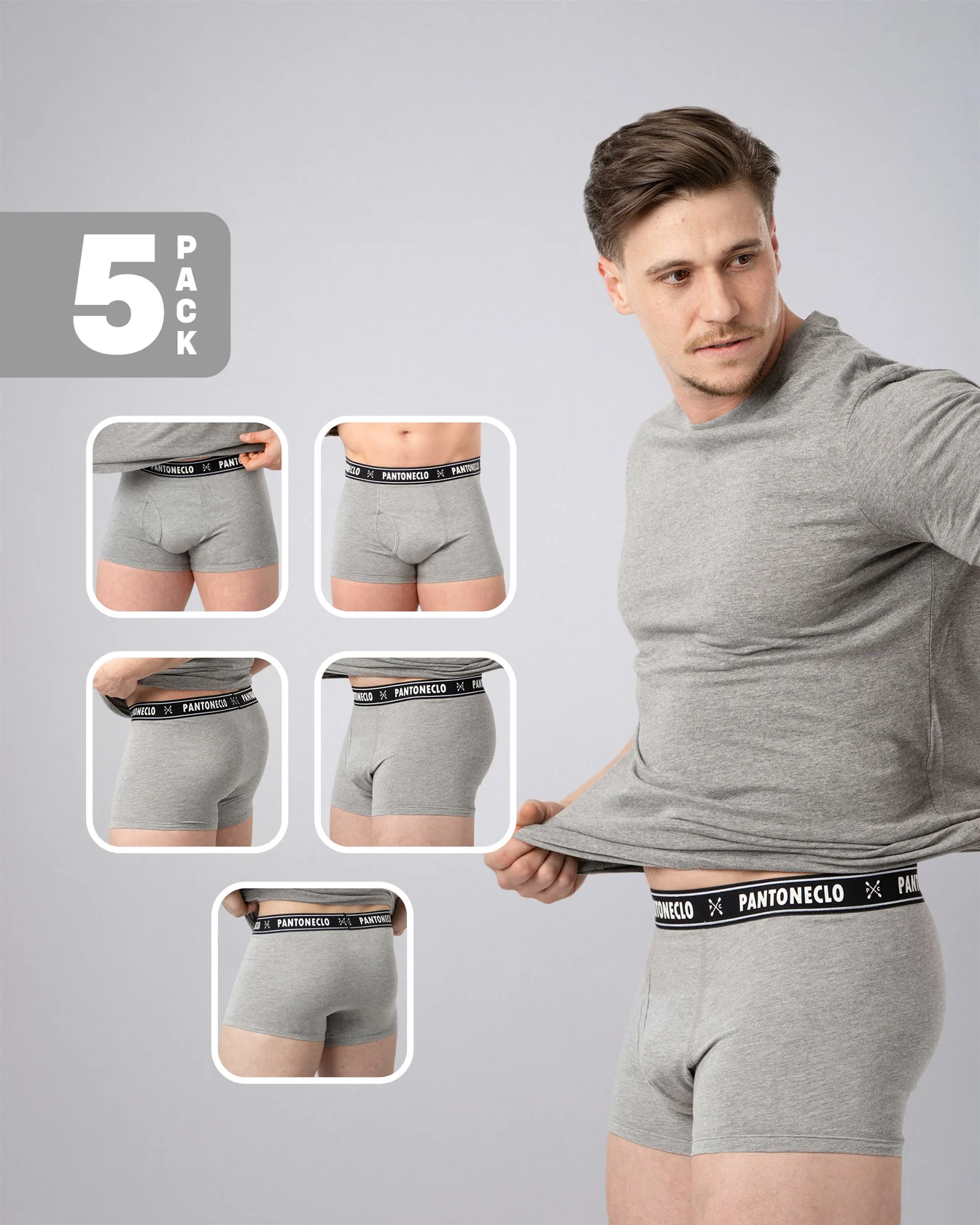 Image 1 of - 5pcs-packdk-greyjpg