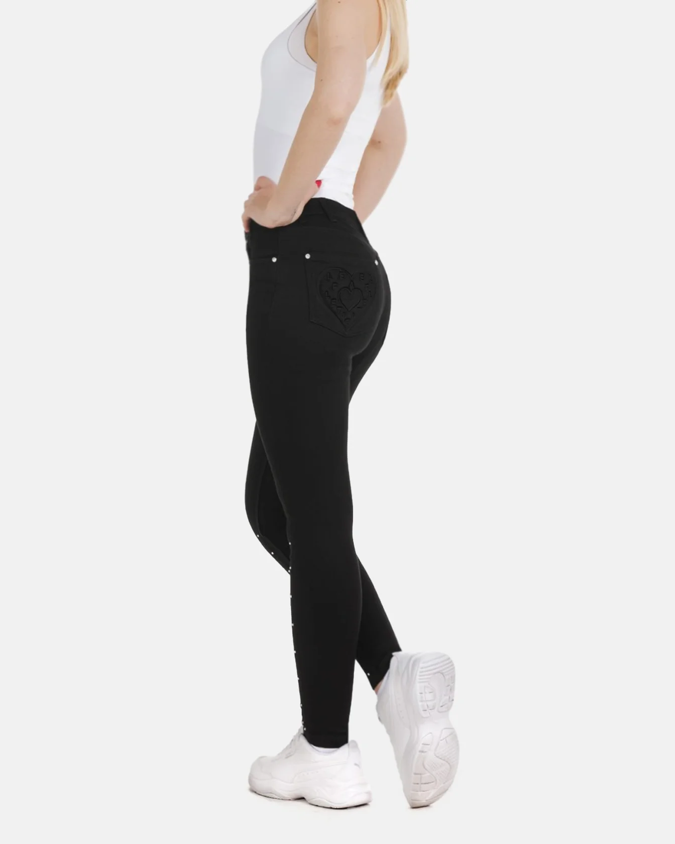 Image 6 of - ladiesdenimpantblack4jpg