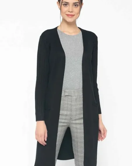 Women Long Line Cardigan