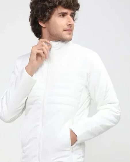 Men White Puffer Jacket