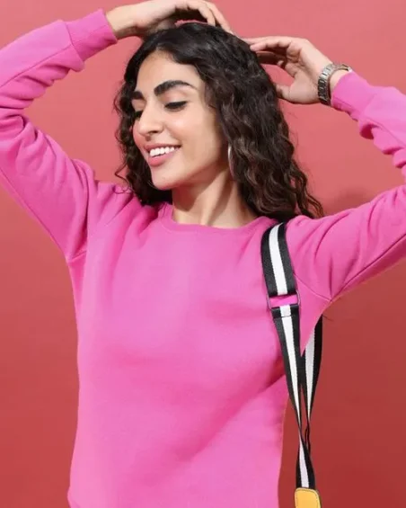 Women Round Neck Sweatshirt