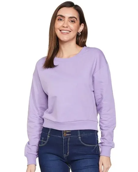 Women Round Neck Sweatshirt