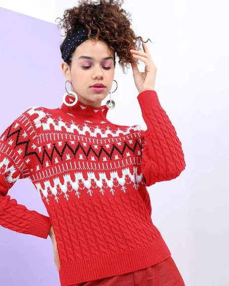 Leafletic Ladies Pullover Sweater