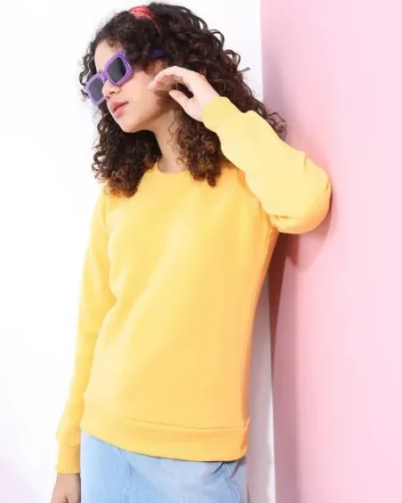 Women Round Neck Sweatshirt