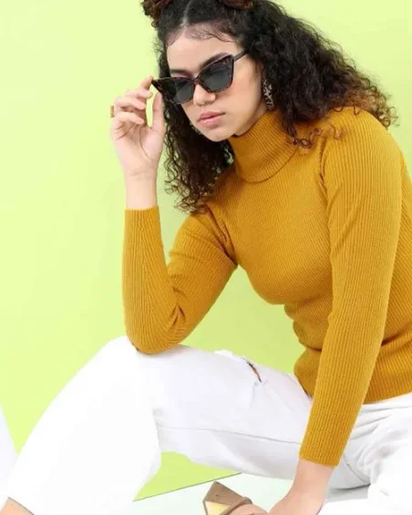Women Turtle Neck Sweater