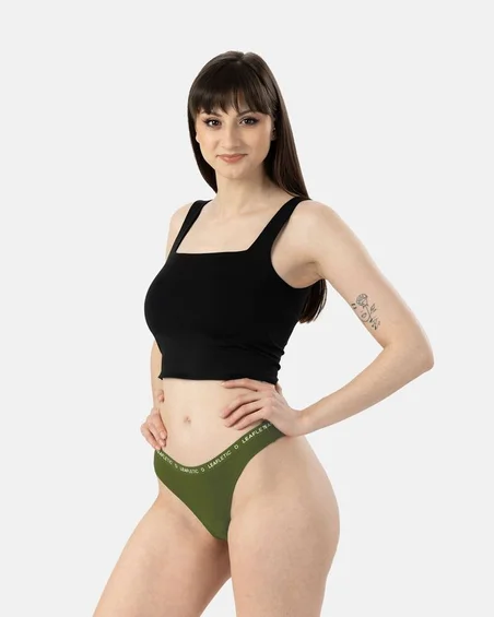 Leafletic Ladies Mid-Rise Cotton Elastane Brazilian