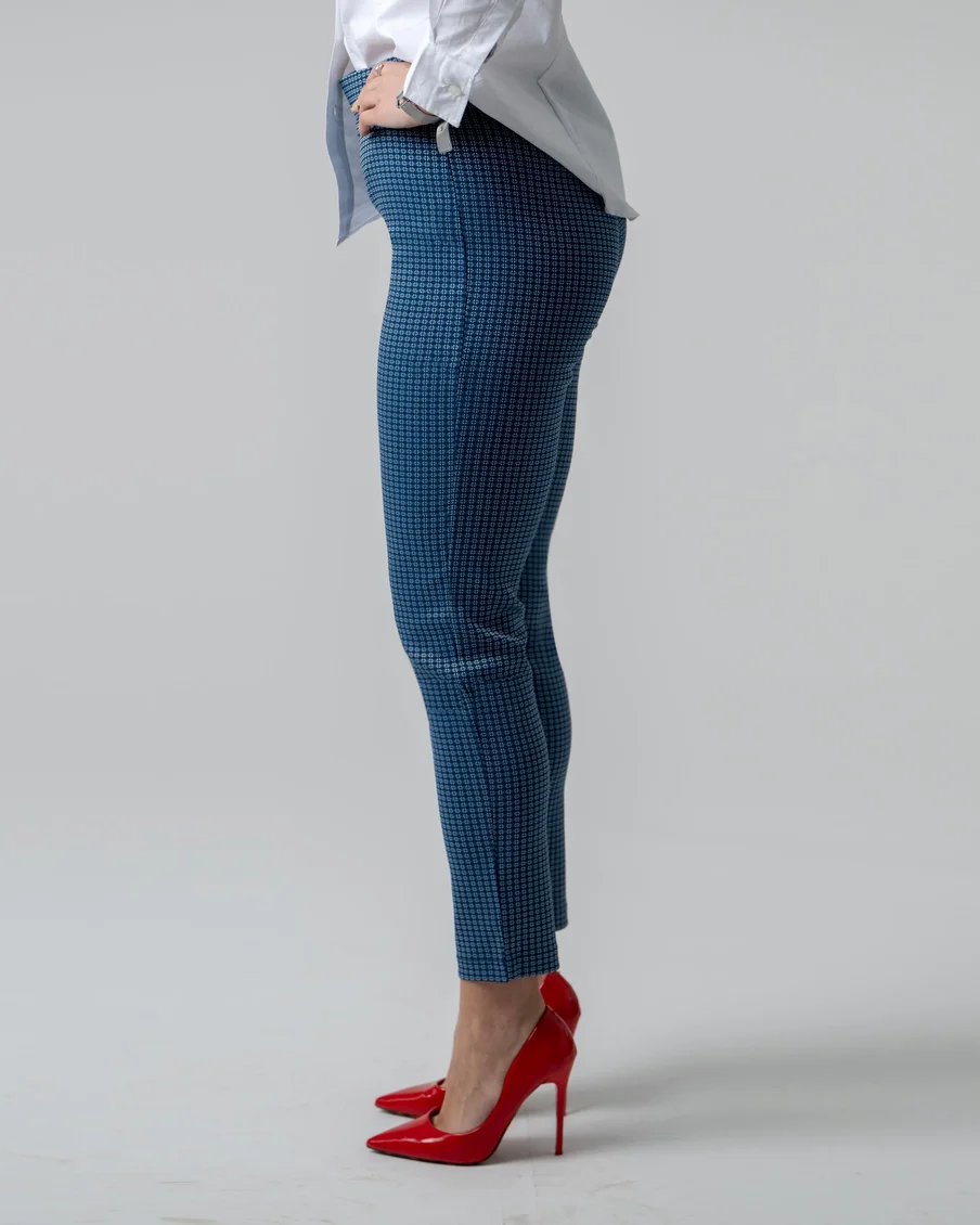 Image 4 of - ladiesbengalinepantdkltblue2jpg