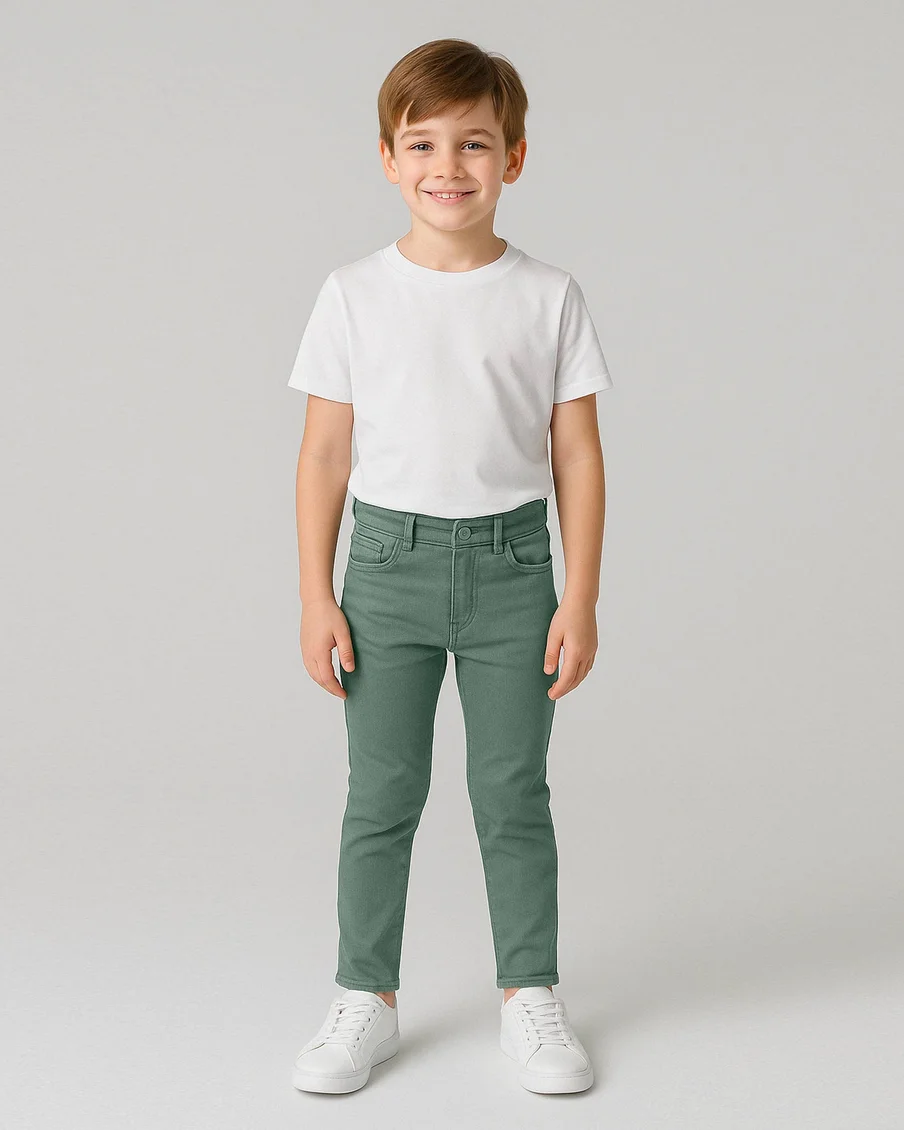 Image 1 of - boyscottontrouservert1jpg