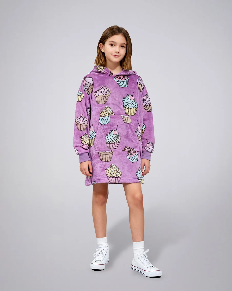 Image 1 of - girlscupcakesoversizedhoodie1jpg