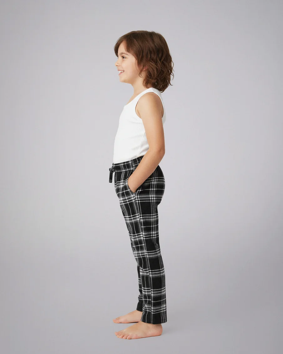 Image 3 of - kidsflannelpayjamablackchecklurex2jpg