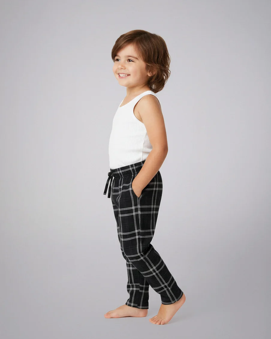 Image 2 of - kidsflannelpayjamablackwhite2jpg