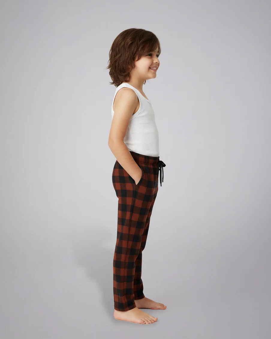 Image 3 of - kidsflannelpayjamachocolateblack2jpg