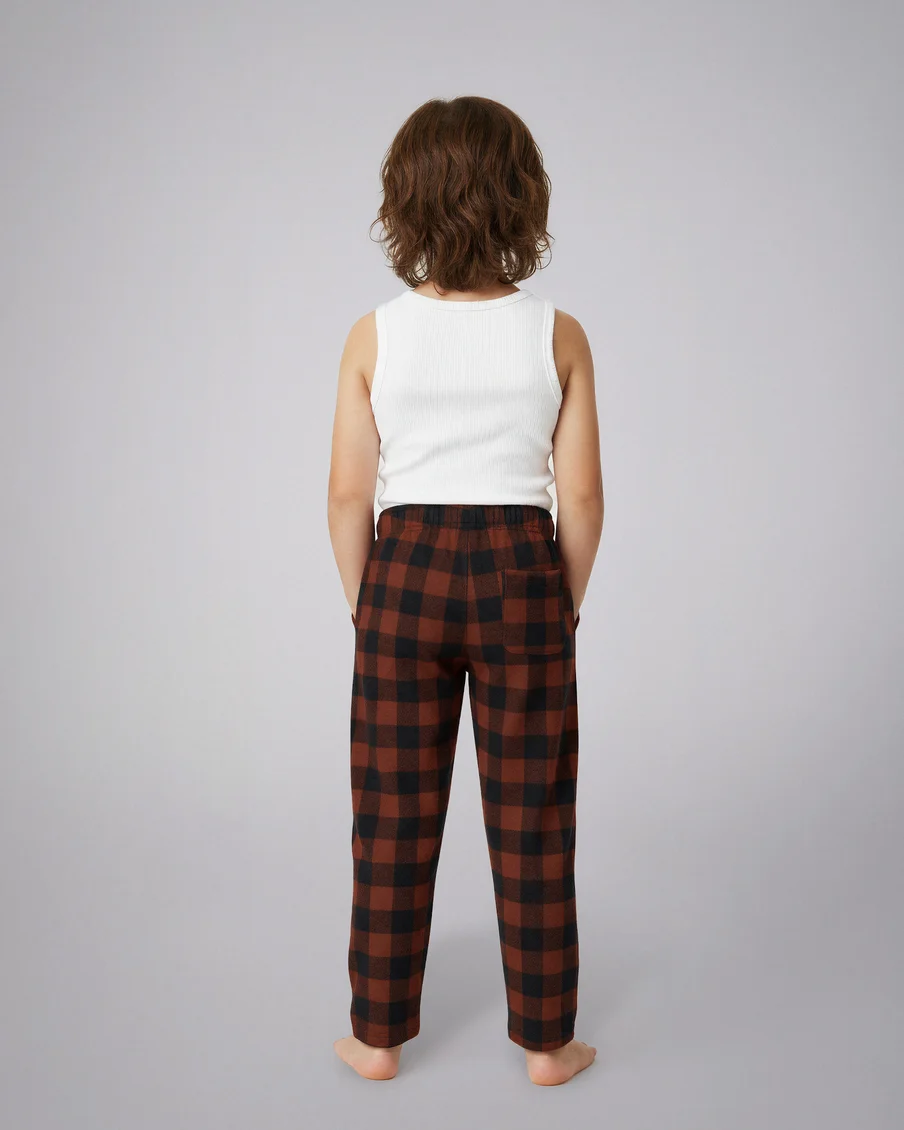 Image 4 of - kidsflannelpayjamachocolateblack4jpg