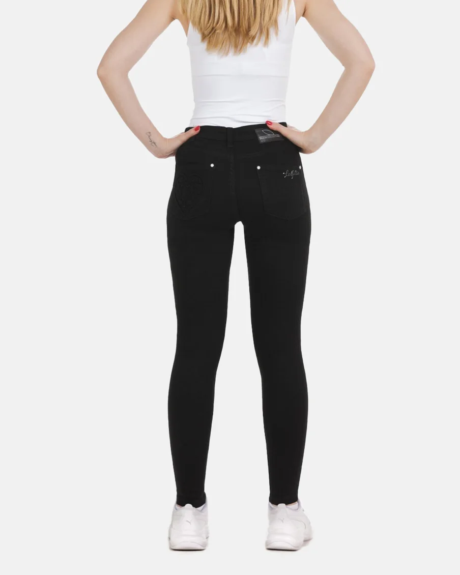 Image 5 of - ladiesdenimpantblack3jpg