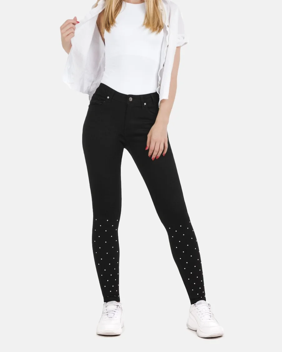 Image 9 of - ladiesdenimpantblack7jpg