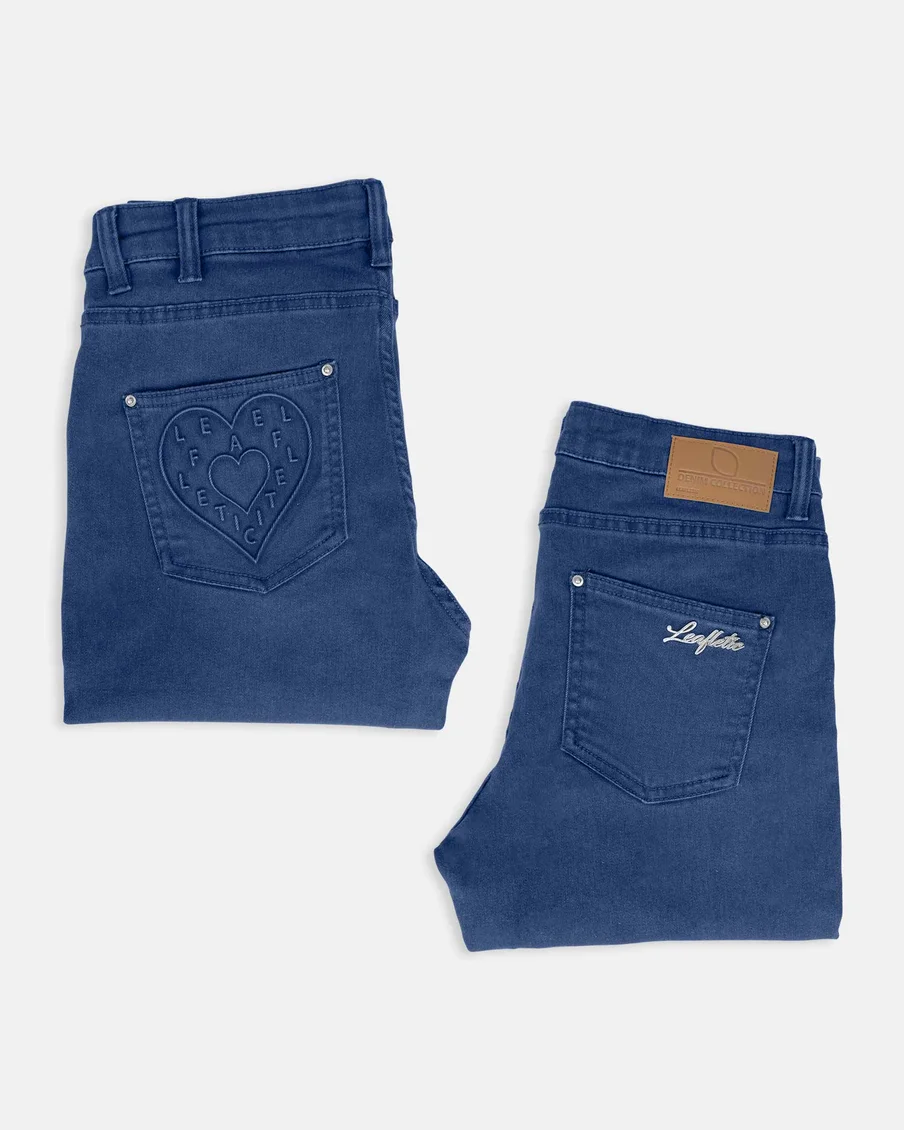 Image 3 of - ladiesdenimpantdarkblue10jpg