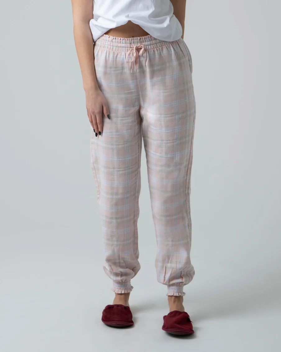 Image 1 of - ladiesnightwearpantpink1jpg