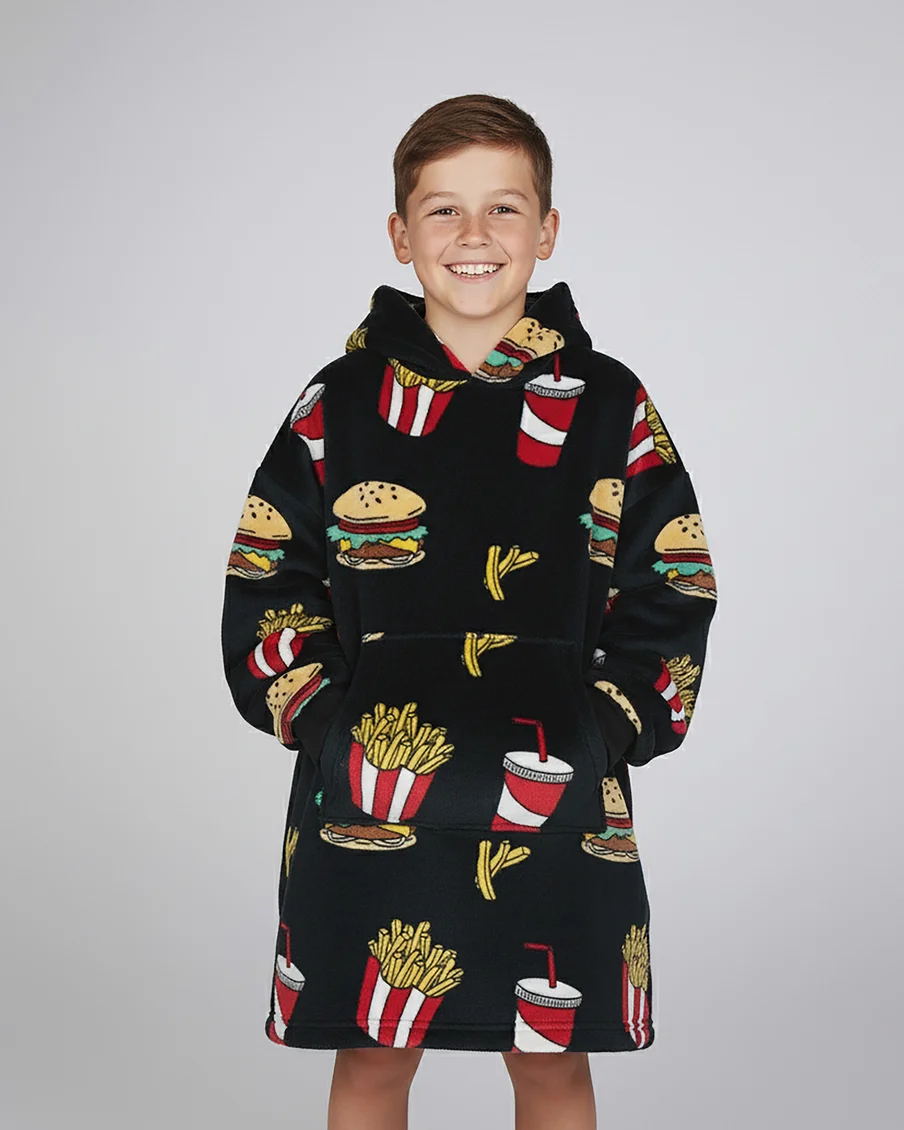 Image 1 of - schoolboysoversizedhoodiefastfood1jpg