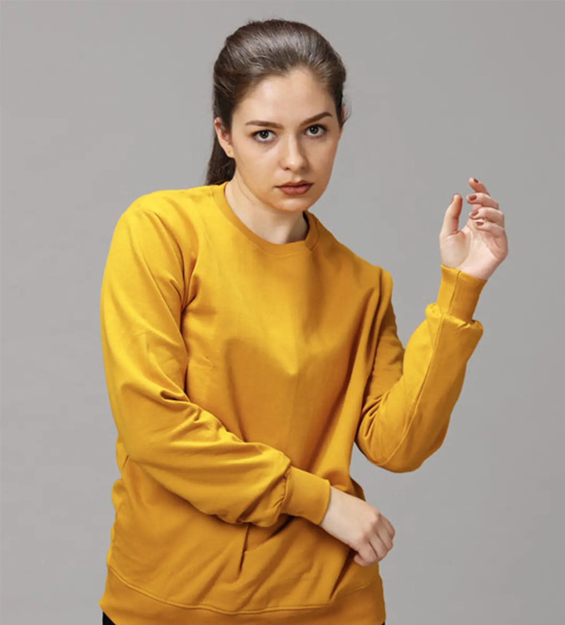 Women Round Neck Sweatshirt