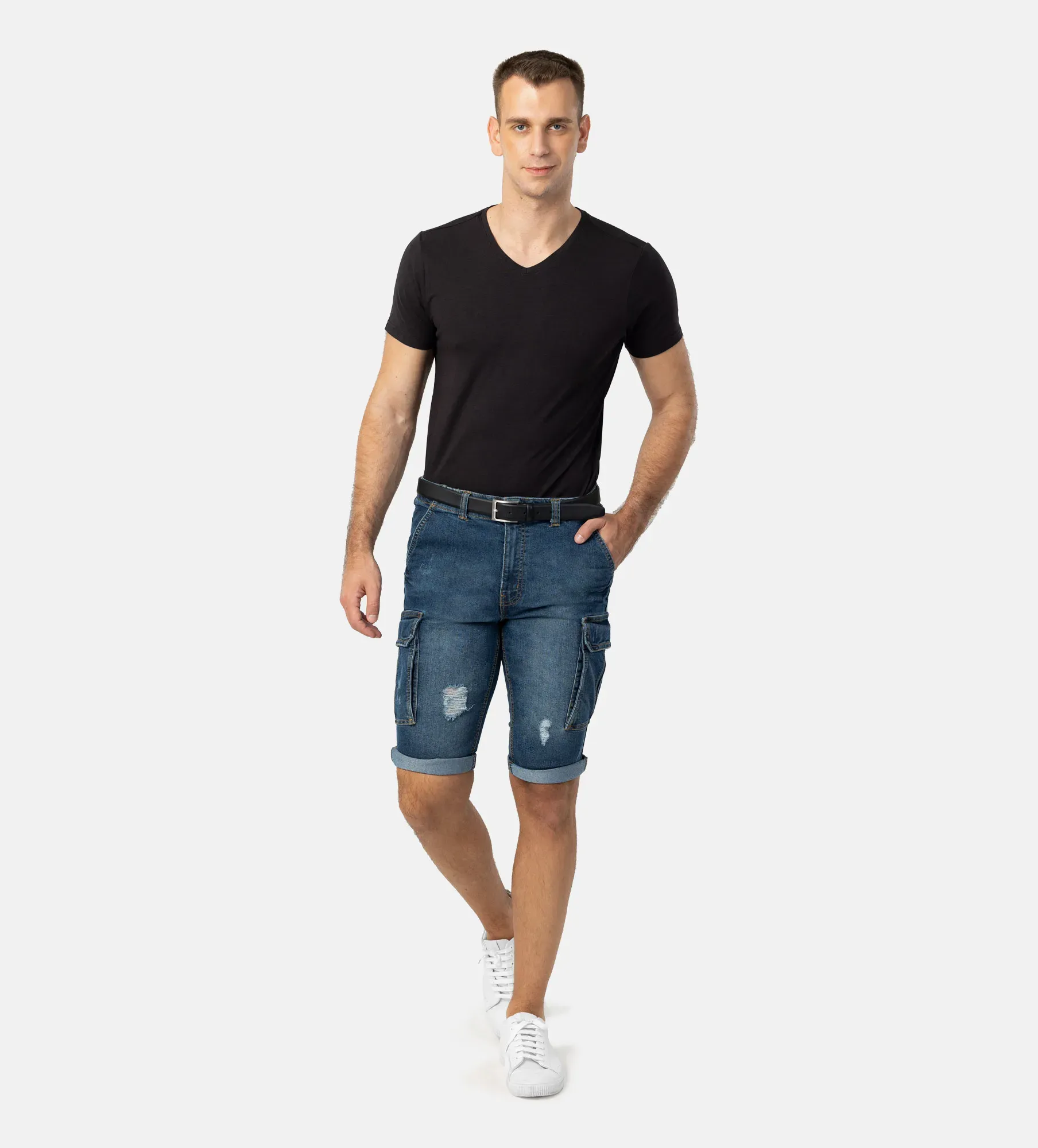Pantoneclo Men's Denim Shorts
