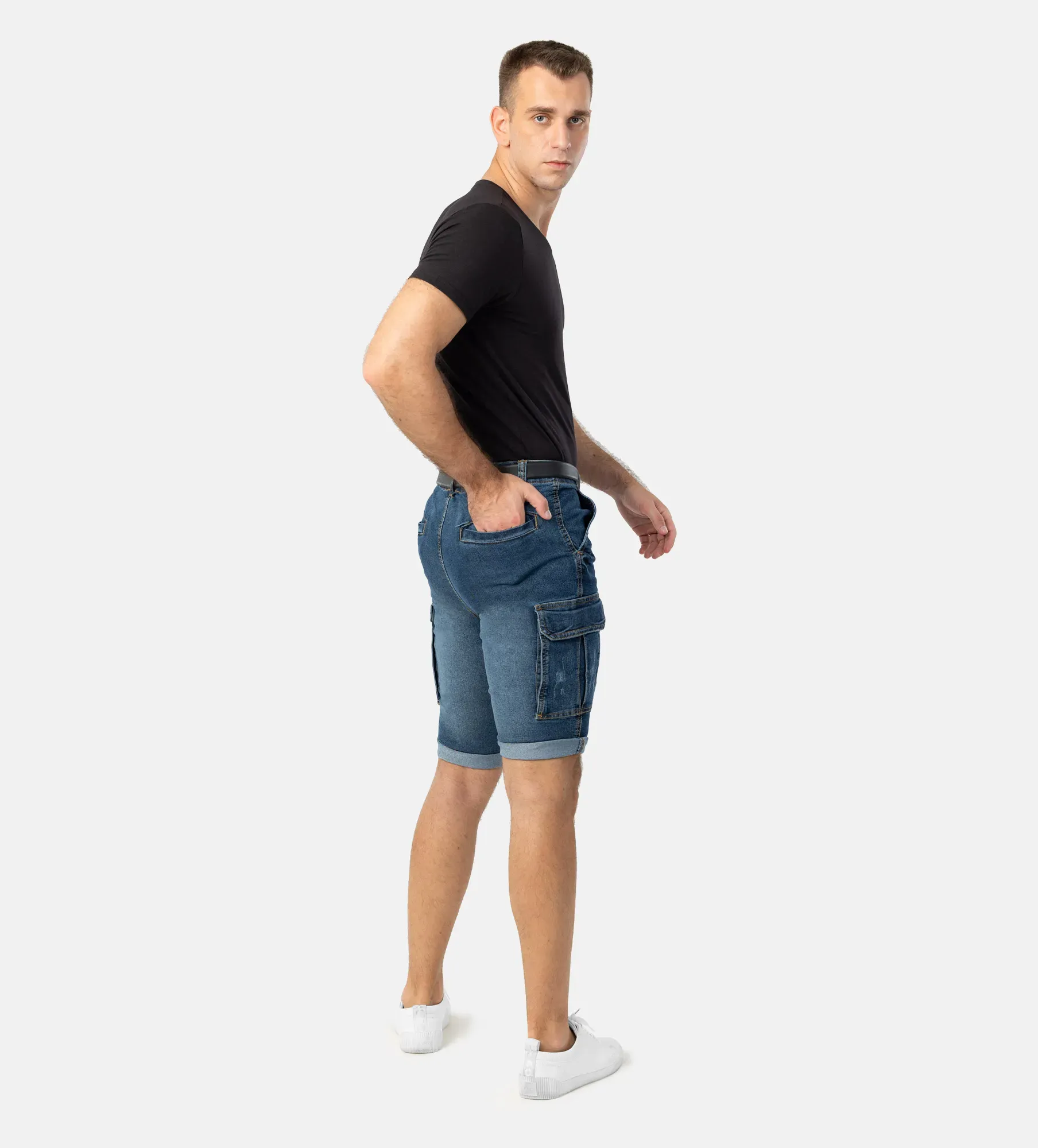 Pantoneclo Men's Denim Shorts