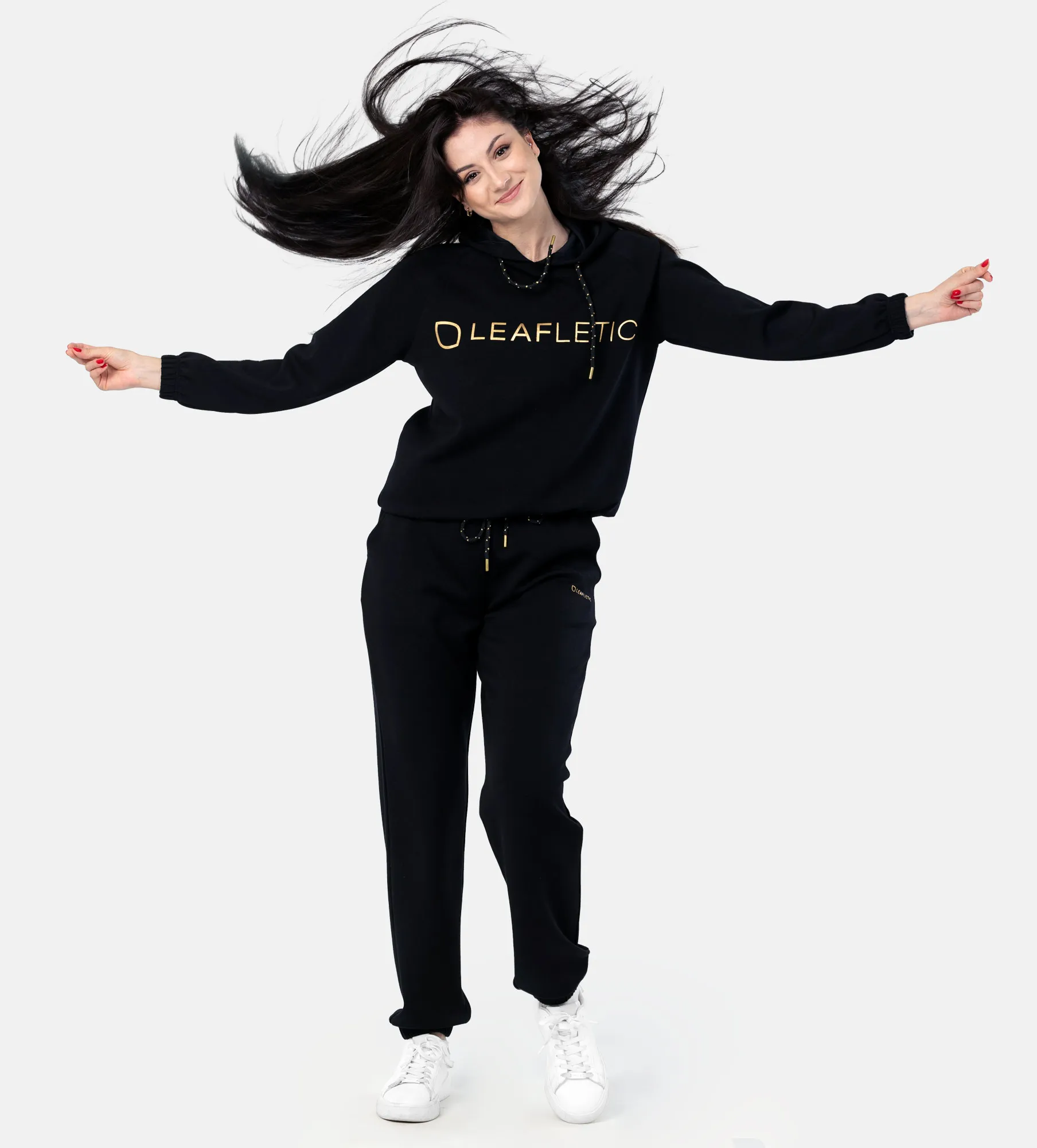 Leafletic Ladies Cropped Hoodie & Jogger Top & Bottom