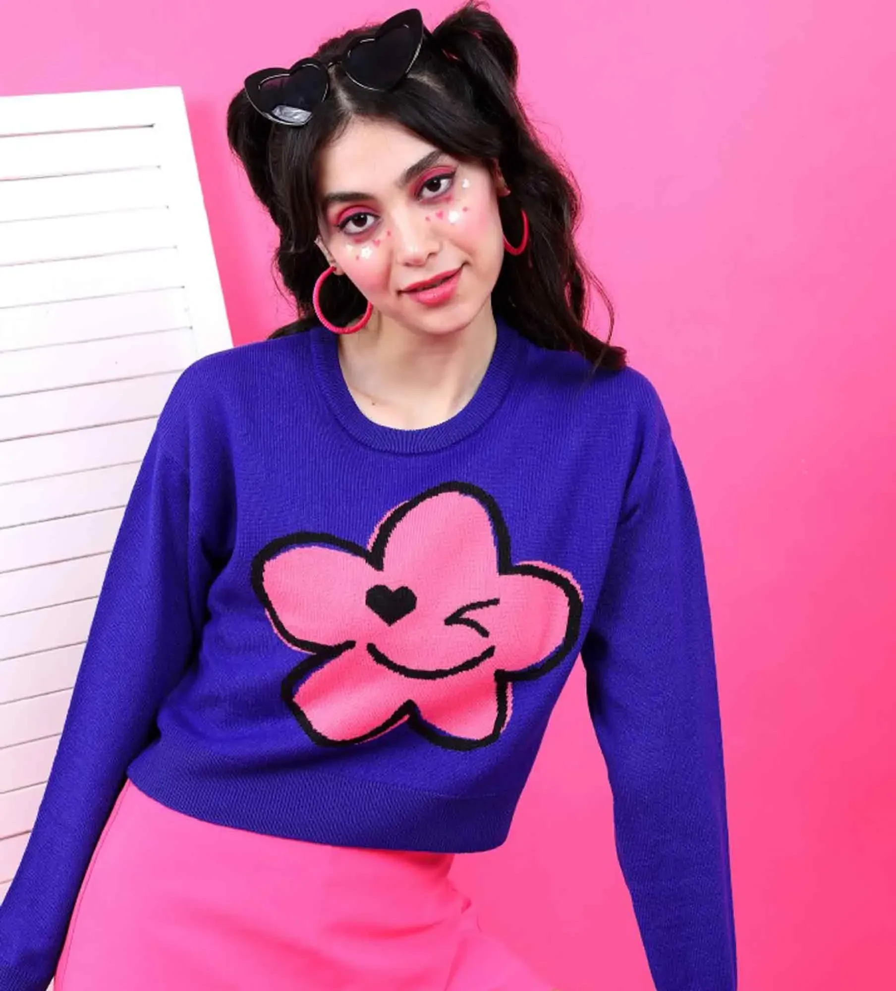 Women Round Neck Long Sleeve Sweater