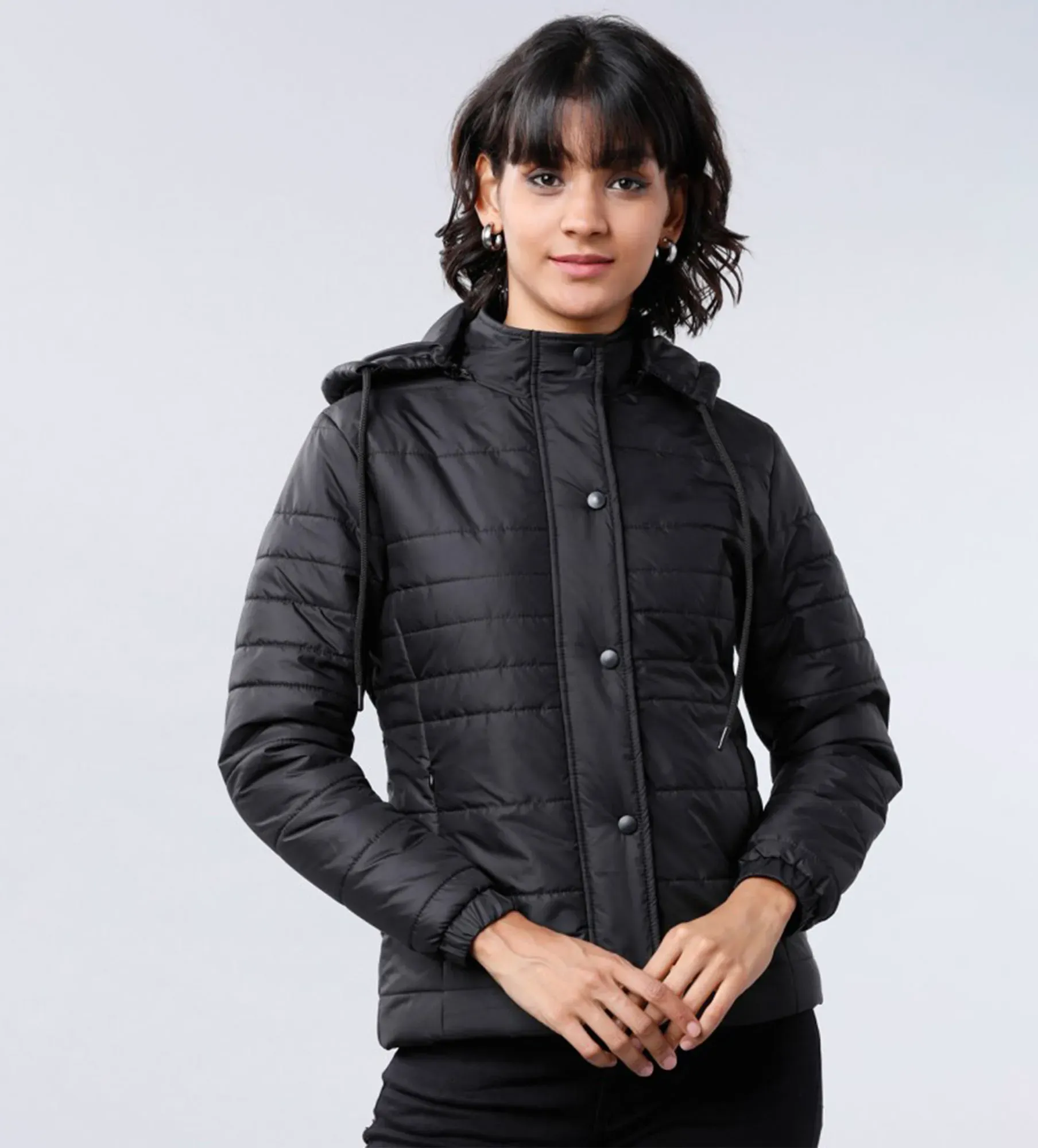 Women Padded Jacket with Hood