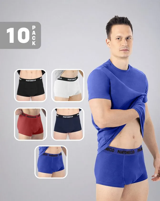 Men’s 10 Pcs Pack Cotton Elastane Boxer