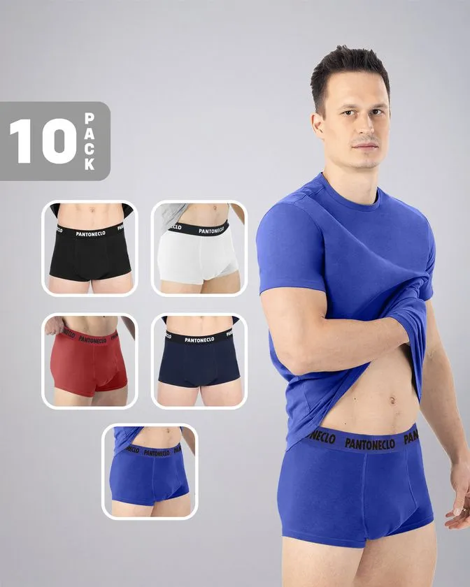 Men’s 10 Pcs Pack Cotton Elastane Boxer