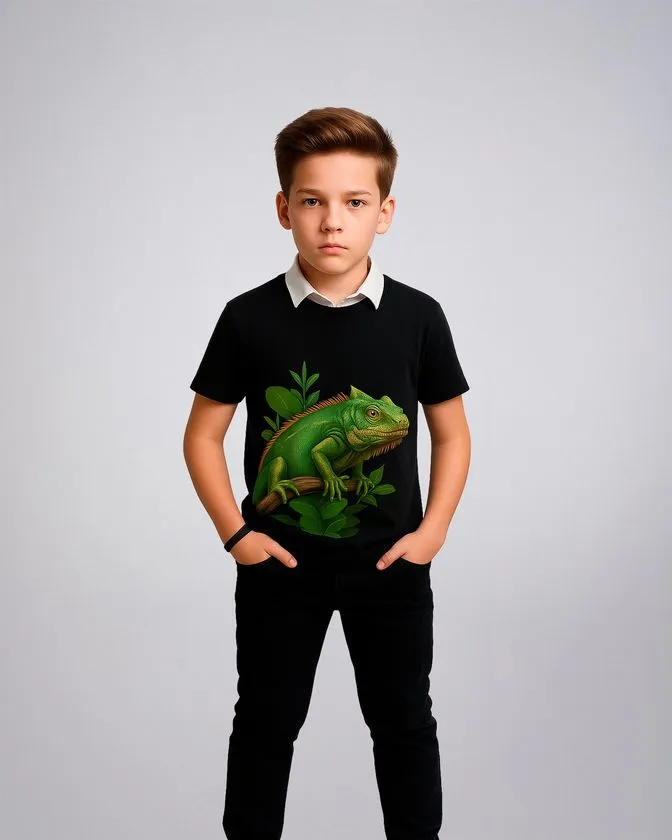 Pantoneclo Boy's Printed T-shirt