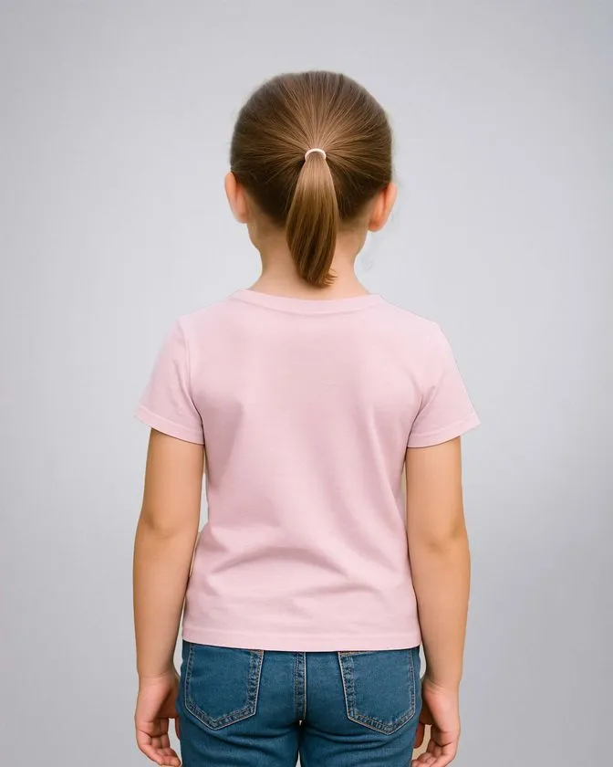 Leafletic Girls Printed T-Shirt
