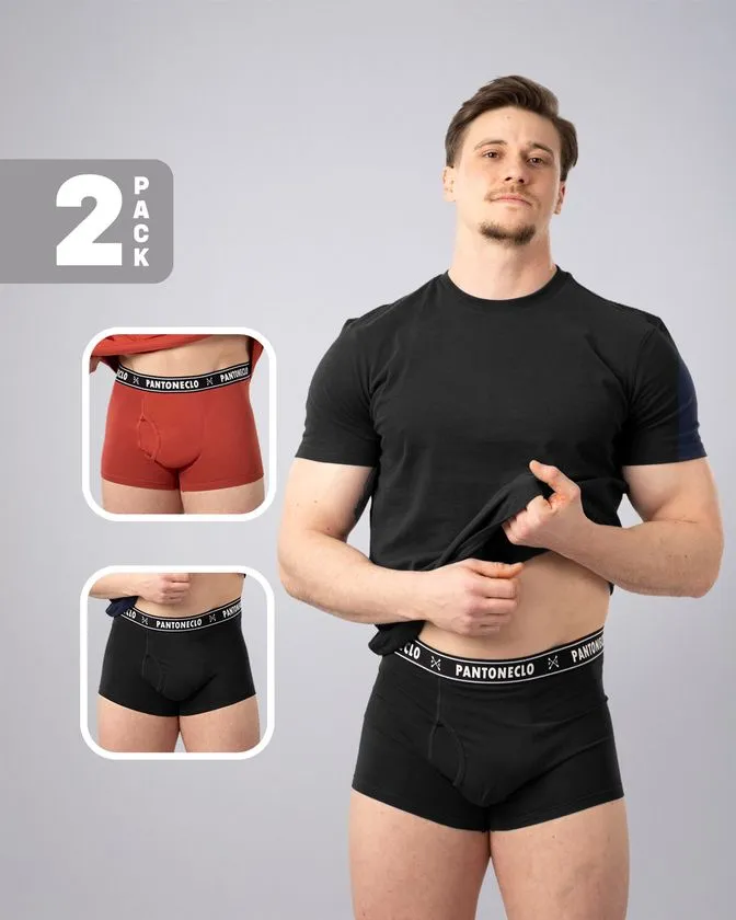 Men’s 2 Pcs Pack Cotton Elastane Boxer