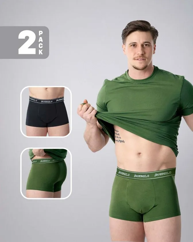 Men’s 2 Pcs Pack Elastane Boxer