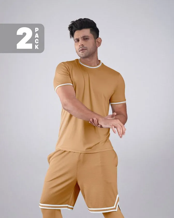 Pantoneclo Flex Tee & Shorts 2 Pcs Pack Combo