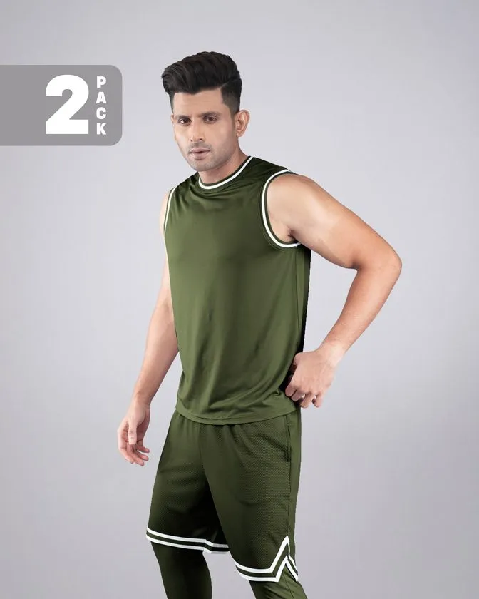 Pantoneclo Flex Vest & Shorts 2 Pcs Pack Combo