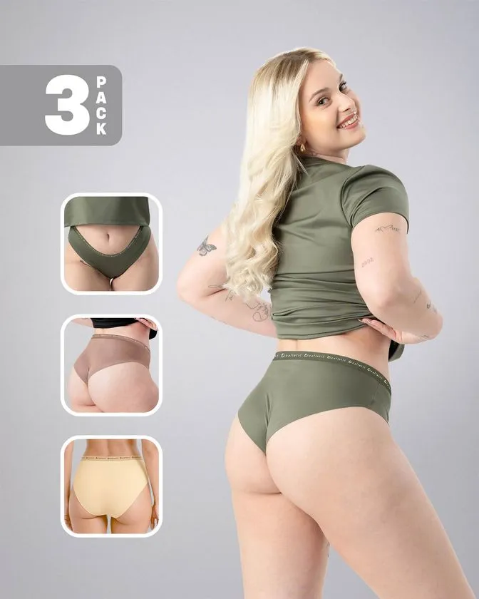 Leafletic Mid-Rise Brief 3 Pcs Pack Underwear