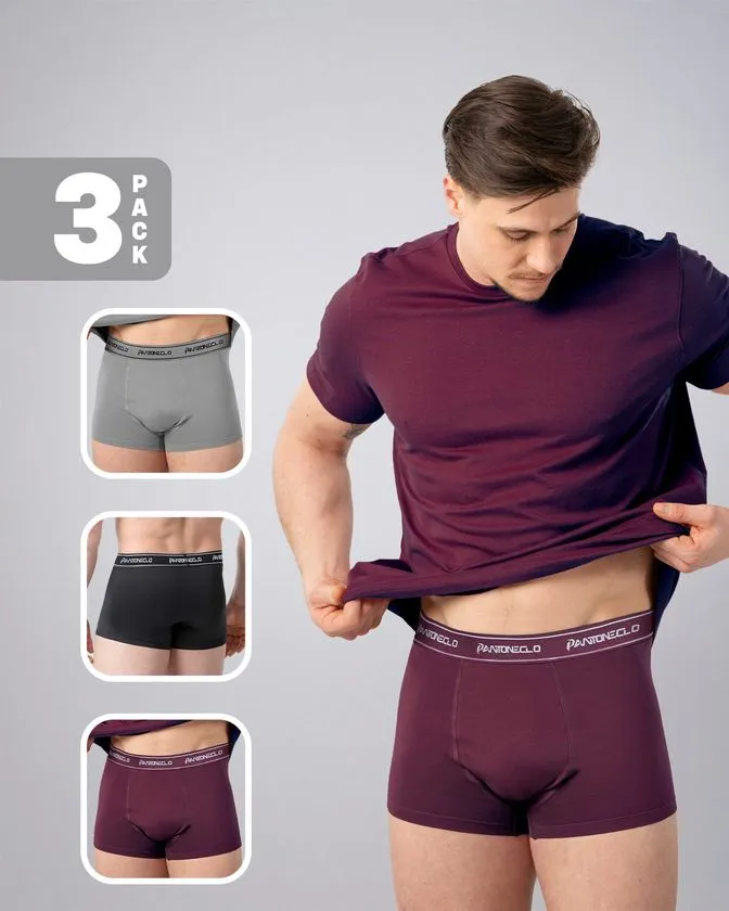 Men’s 3 Pcs Pack Elastane Boxer
