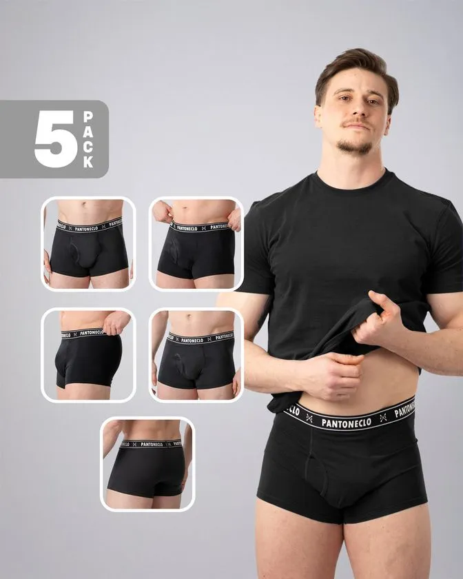 Men’s 5 Pcs Pack Cotton Elastane Boxer