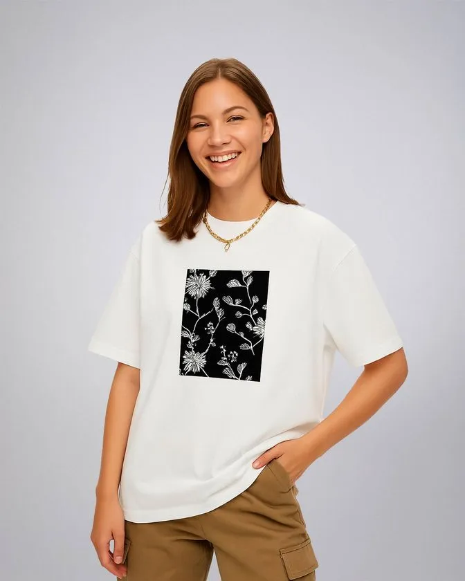 Leafletic Ladies Printed T-Shirt