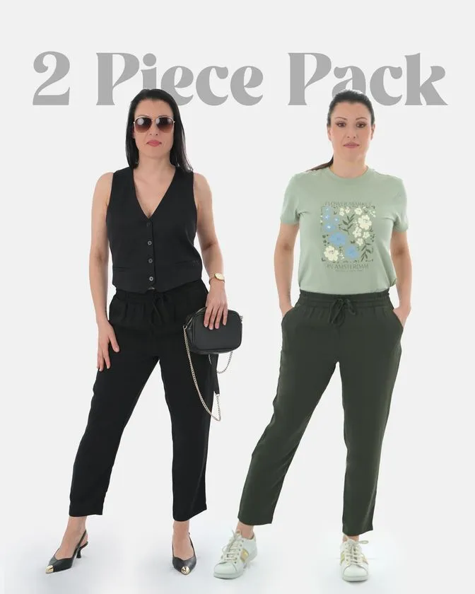 Ladies Trouser - 2 Pcs Pack