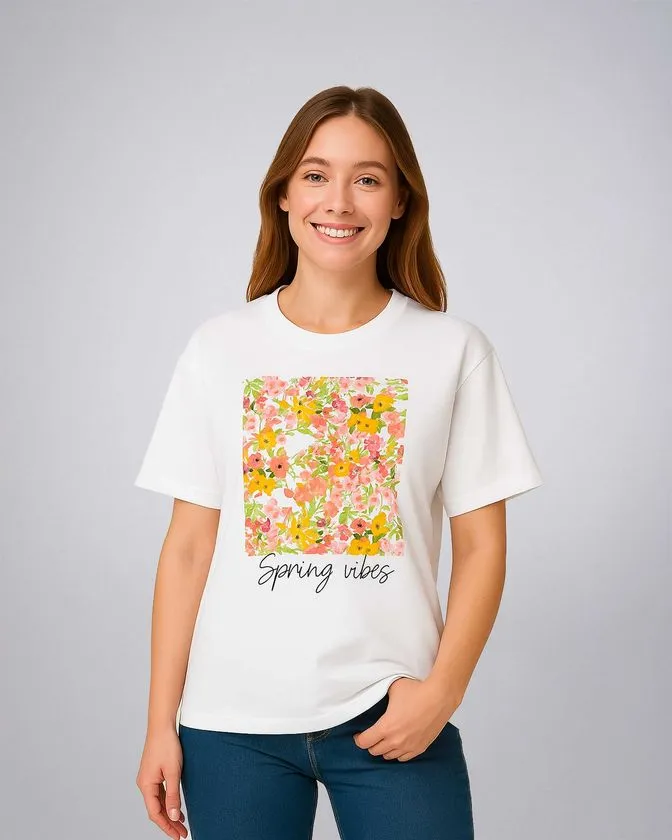 Leafletic Ladies Printed T-Shirt