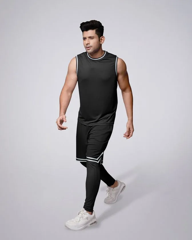  Flex 3 Pcs Vest, Shorts & Layer Trouser Combo