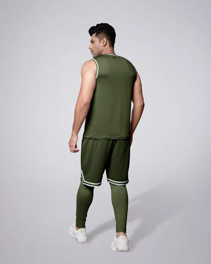  Flex 3 Pcs Vest, Shorts & Layer Trouser Combo