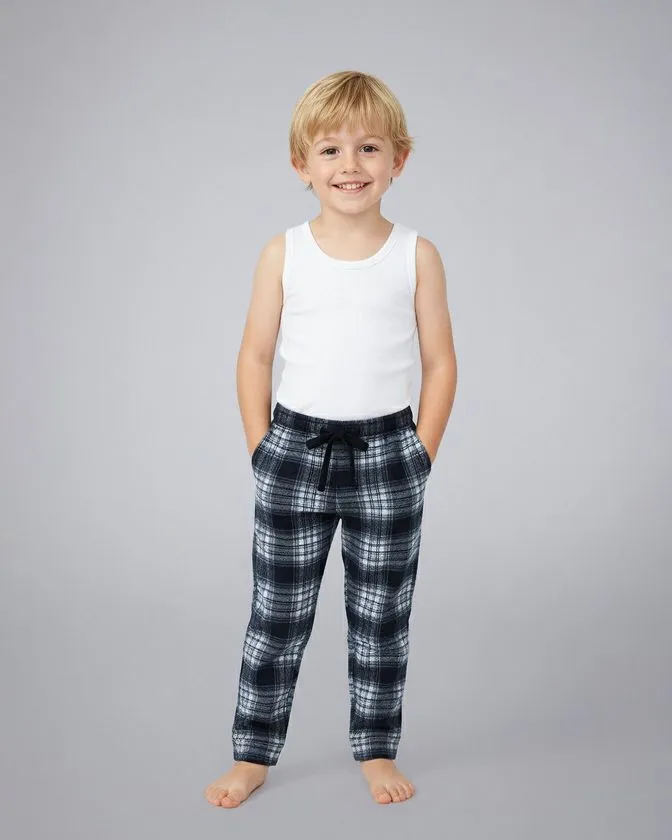 Pantoneclo Boys Cotton Flannel Peach Finish Pajama