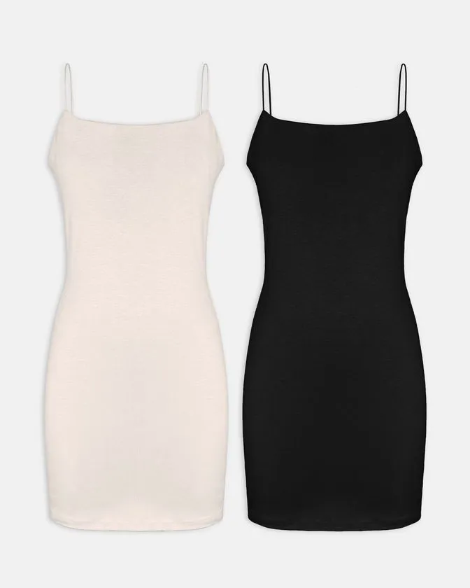 Ladies 2 Pcs Pack Bodycon Dress