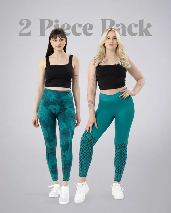 Leafletic 2 Pcs Pack Super Stretch Legging  