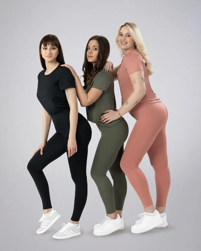 Leafletic 3 Pcs Pack Soft Touch Stretch Legging