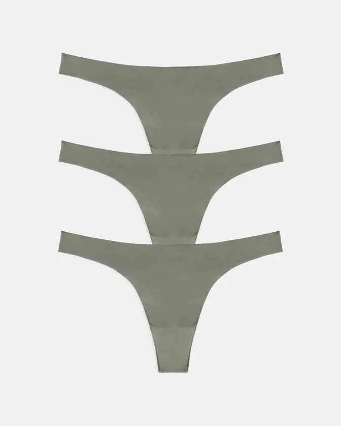 Leafletic Low-Rise Brazilian 3 Pcs Pack Nylon Brief Underwear