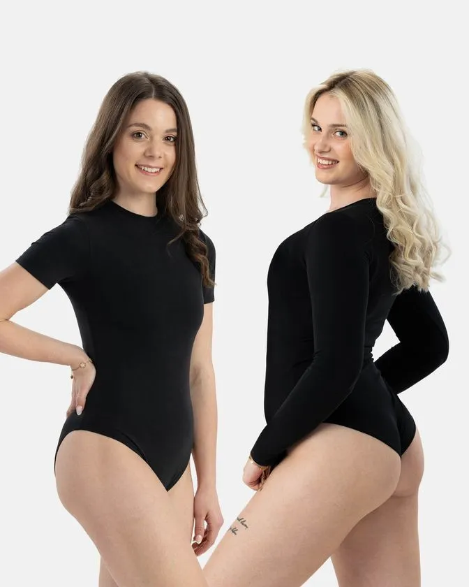 Leafletic Ladies Modal Long & Short Sleeve 2 Pcs Combo Bodysuit